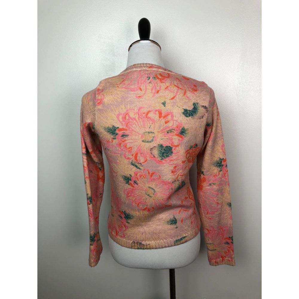 Anthropologie Postmark Devon Pink Floral Cardigan - Picture 6 of 7